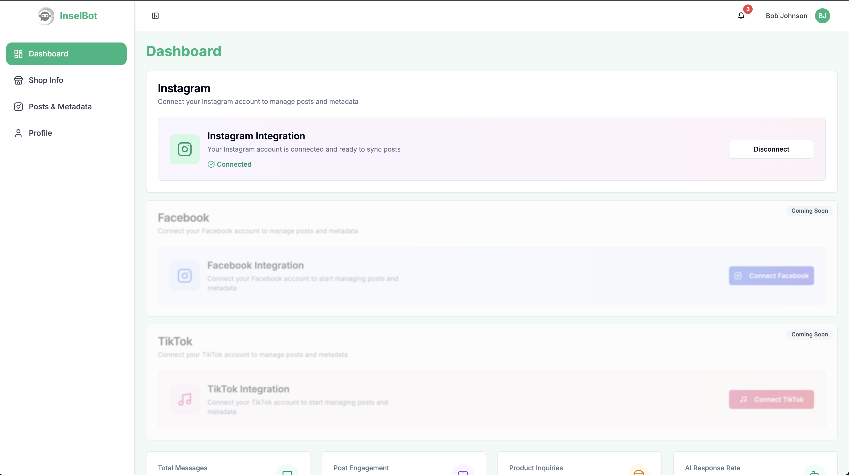Dashboard screenshot 3